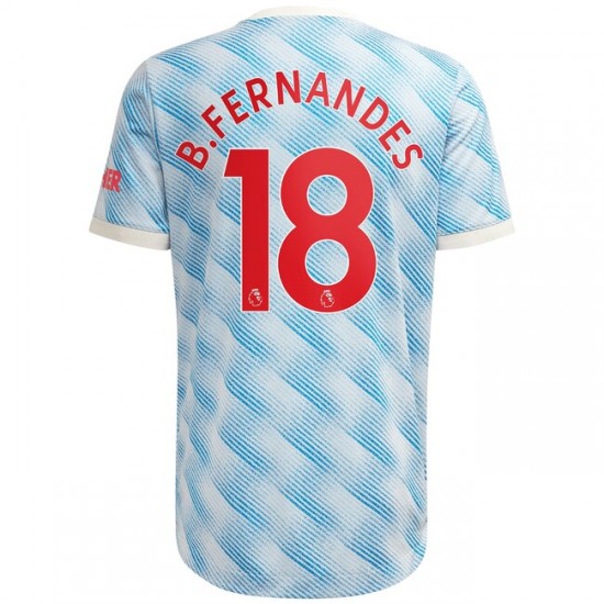 Camisola Manchester United Bruno Fernandes 18 Equipamento Segundo 2021-2022 Manga Curta
